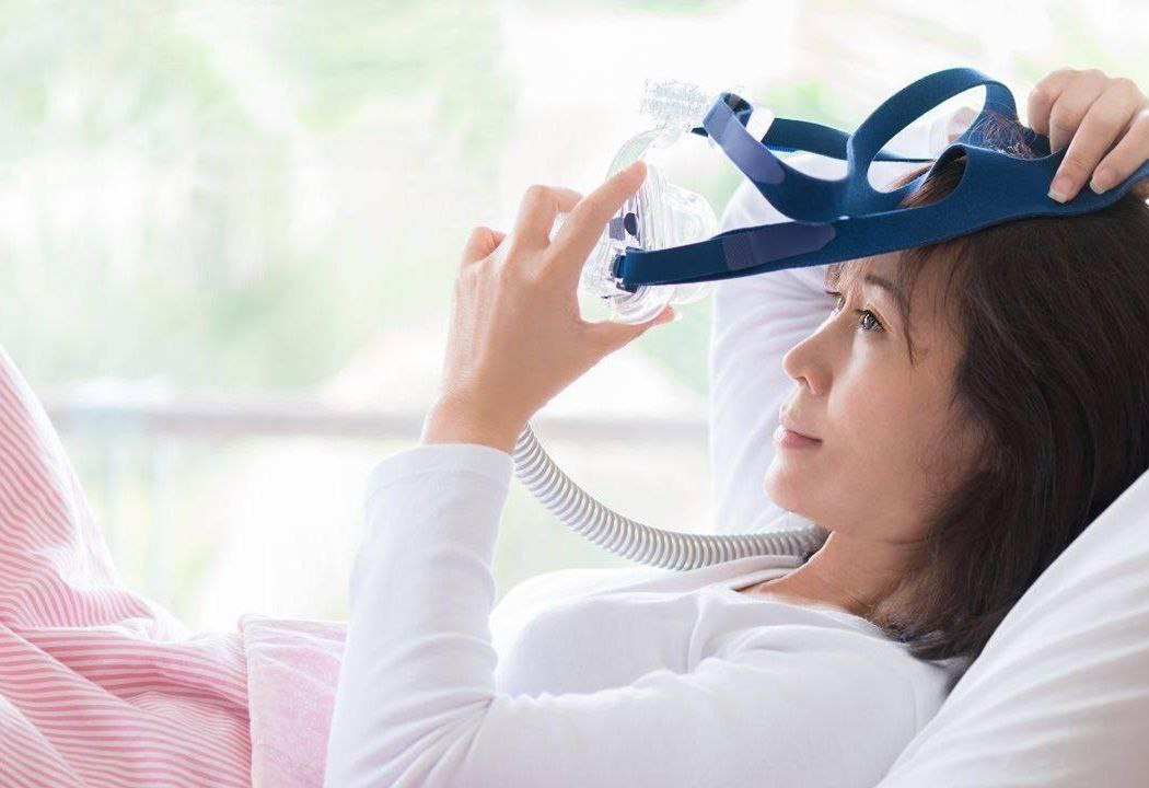 CPAP machine and mask fit