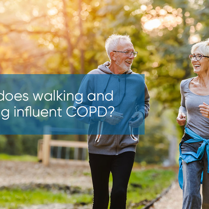 How does walking and rushing influent COPD?