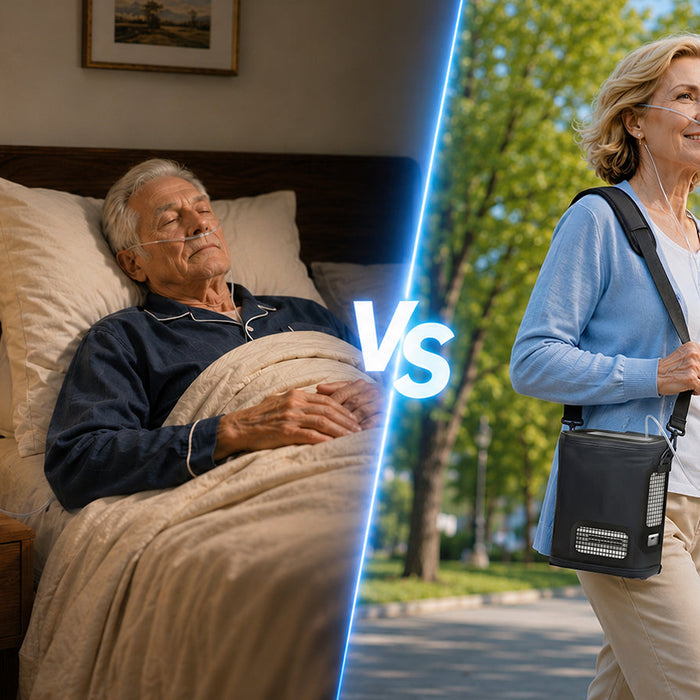 Home Oxygen Concentrator vs Portable Oxygen Concentrator: What's the Difference?
