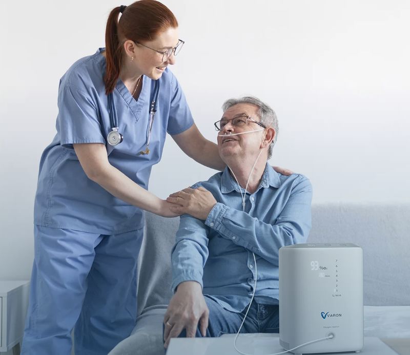 oxygen concentrator for recovery
