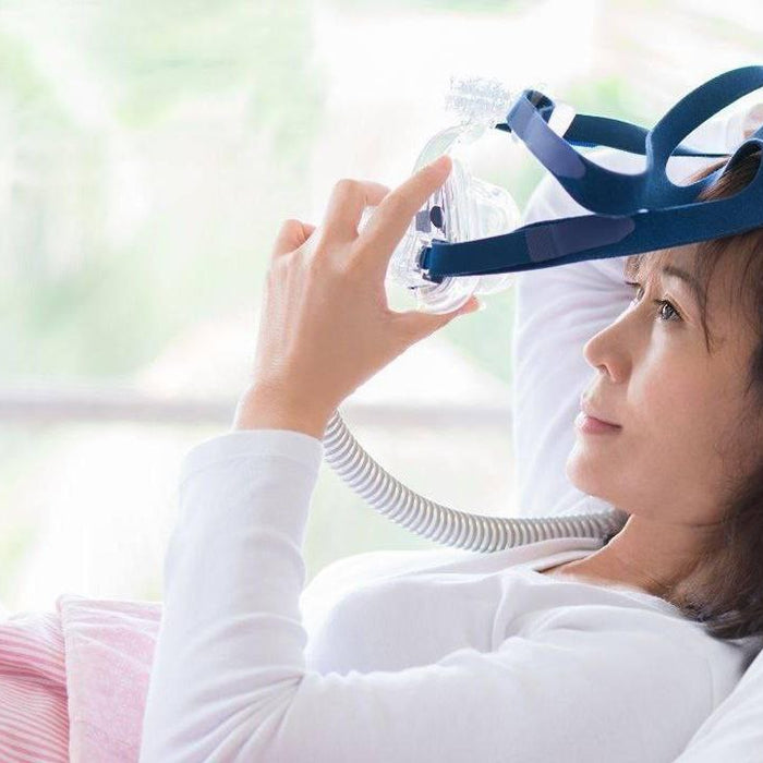 CPAP machine and mask fit