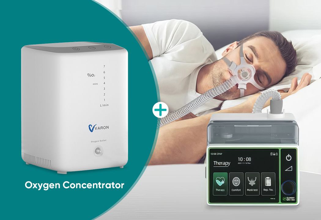 Oxygen concentrator with CPAP Machine