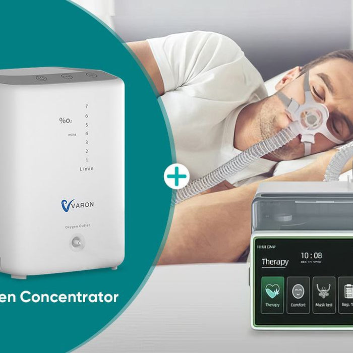 Oxygen concentrator with CPAP Machine