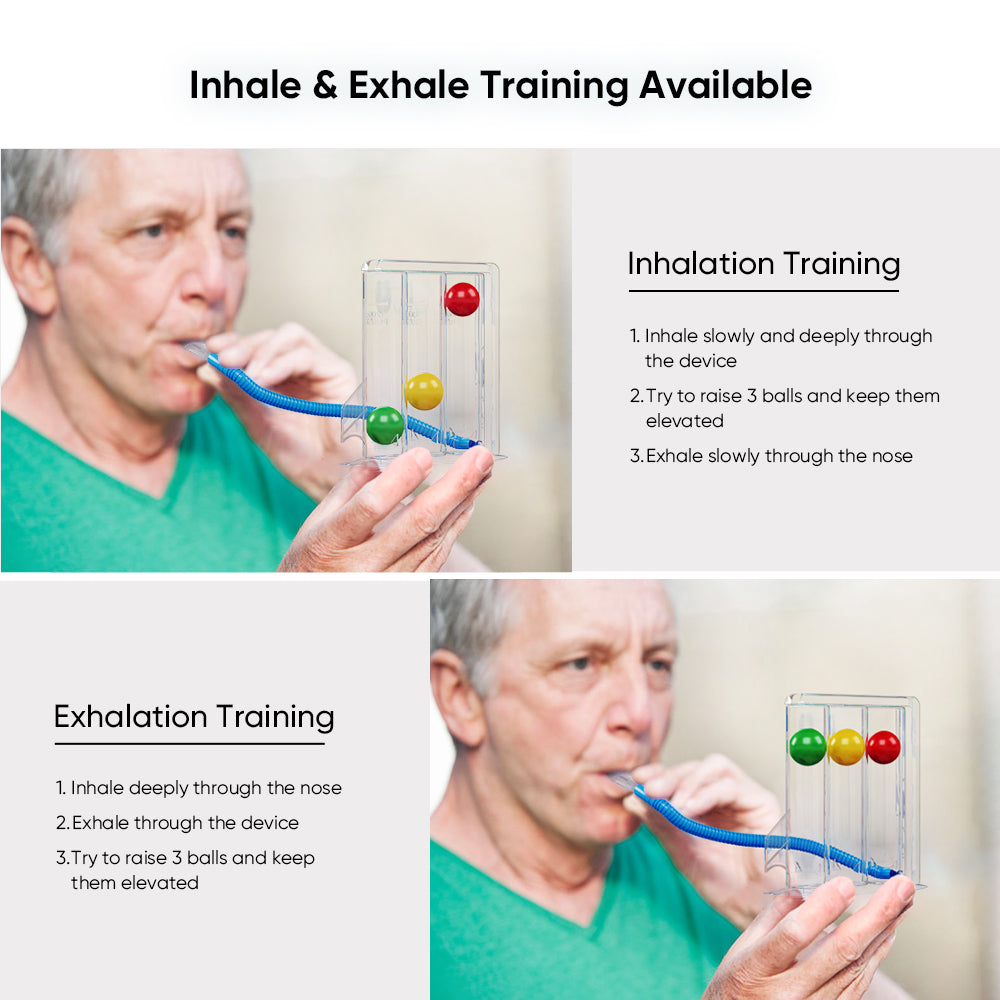Three-Ball Breathing Exerciser