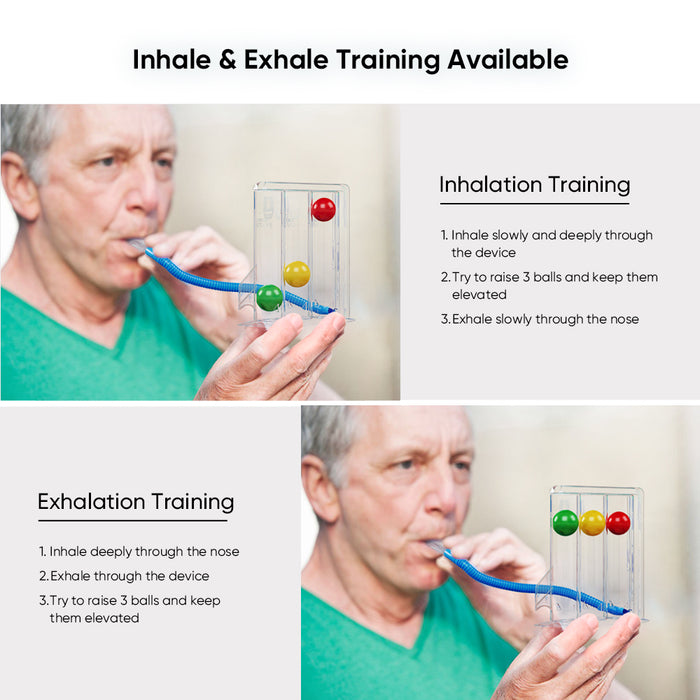 Three-Ball Breathing Exerciser