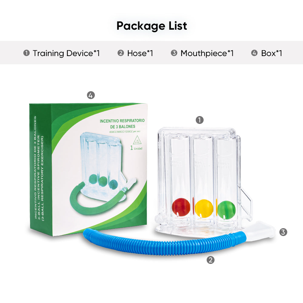Three-Ball Breathing Exerciser