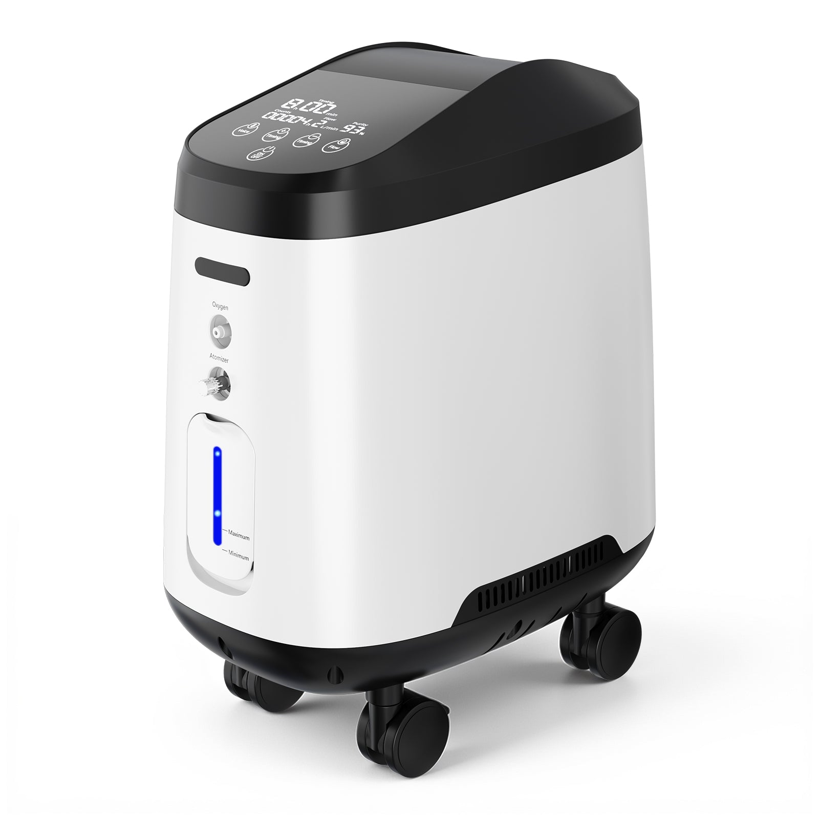 VARON VH-2 Pro Wheel Edition | Continuous Flow Home Oxygen Concentrator (1-9 settings)