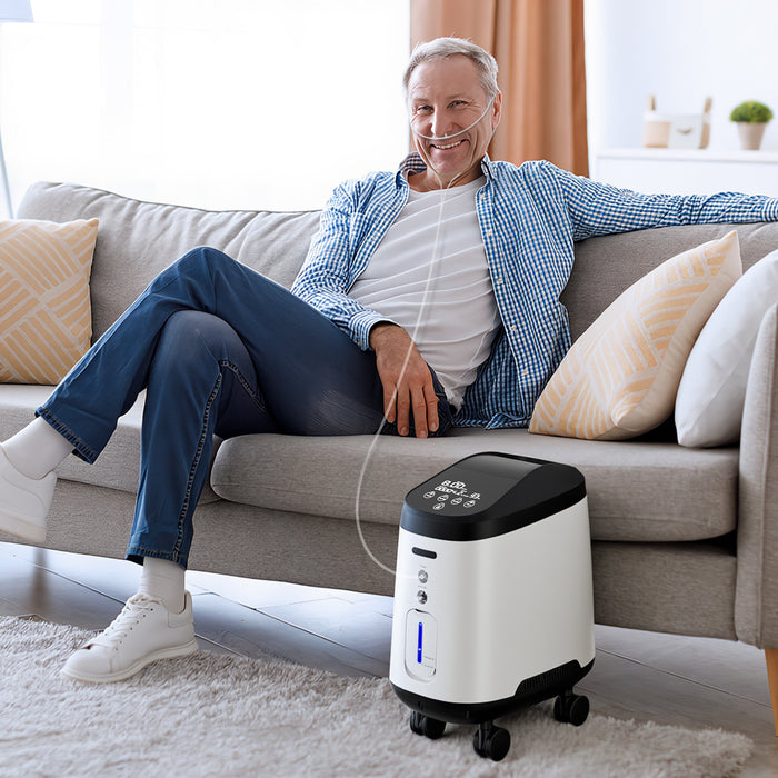 VARON VH-2 Pro Wheel Edition | Continuous Flow Home Oxygen Concentrator (1-9 settings)