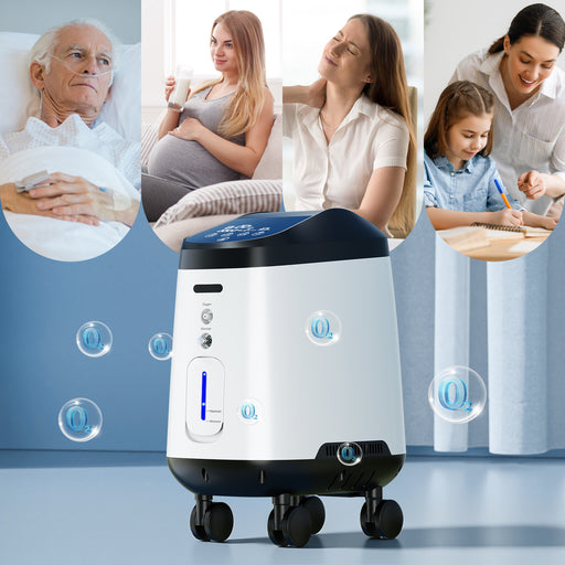 VARON VH-2 Pro Wheel Edition | Continuous Flow Stationary Oxygen Concentrator (1-9 settings)