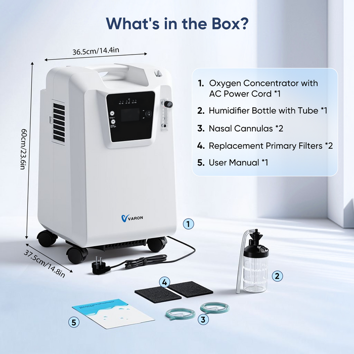 VARON 10L Premium Stationary Oxygen Concentrator Serene 10