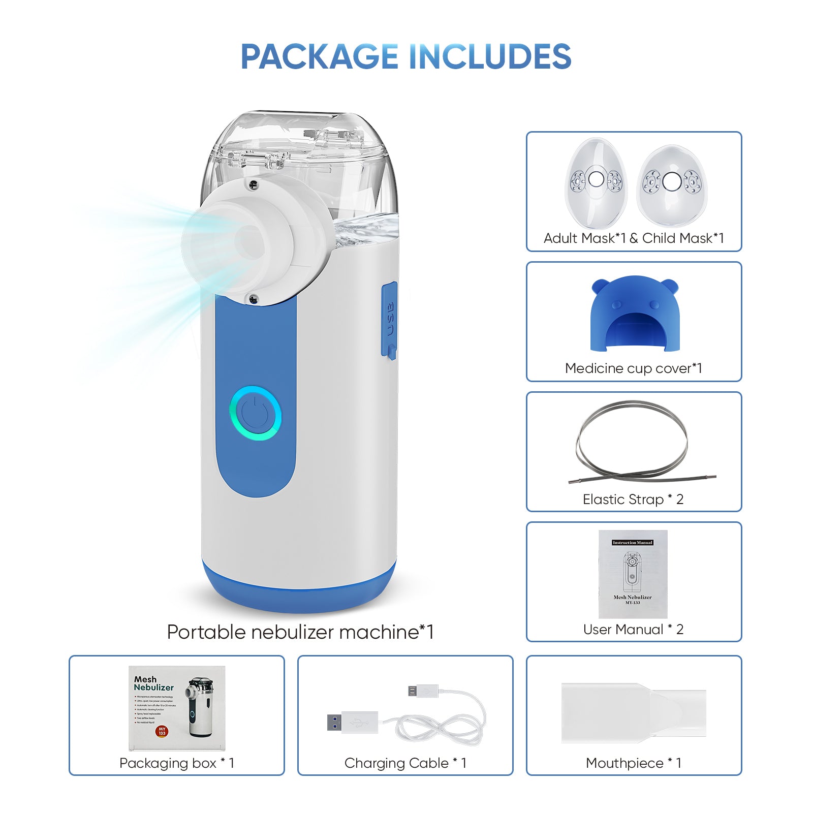 VARON Portable Nebulizer for Kids MY-133