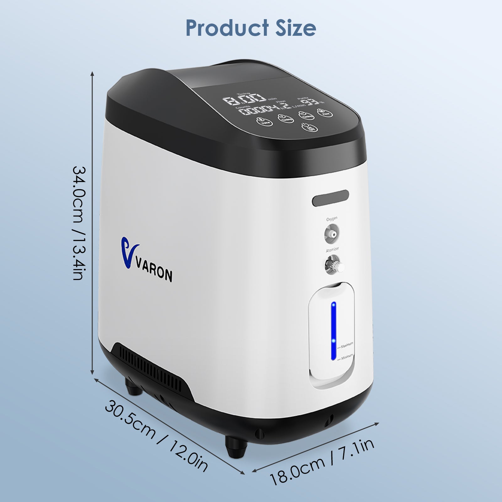 VARON 1-8L/min Home Oxygen Concentrator VH-2 PRO