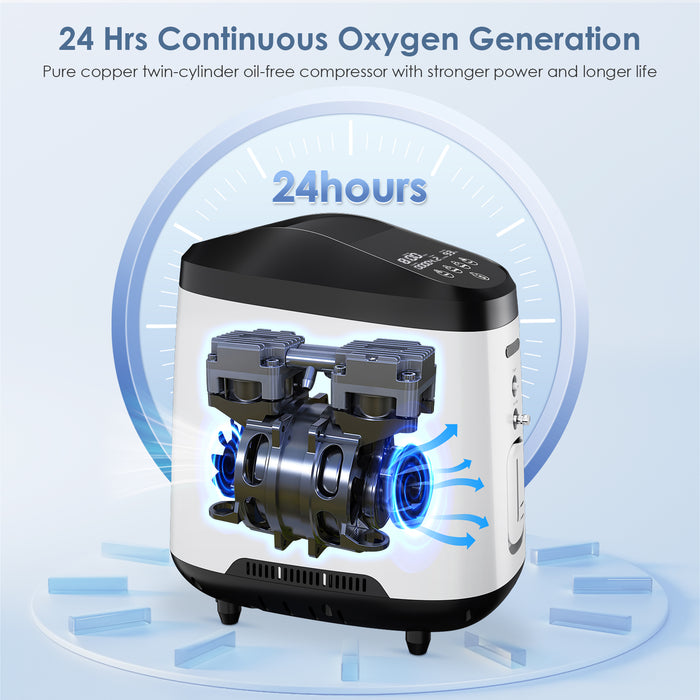 VARON 1-7L/min Concentrateur d'oxygène domestique VH-2