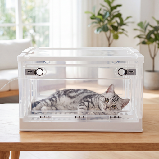 Foldable Pet Oxygen Chamber for Home & Travel