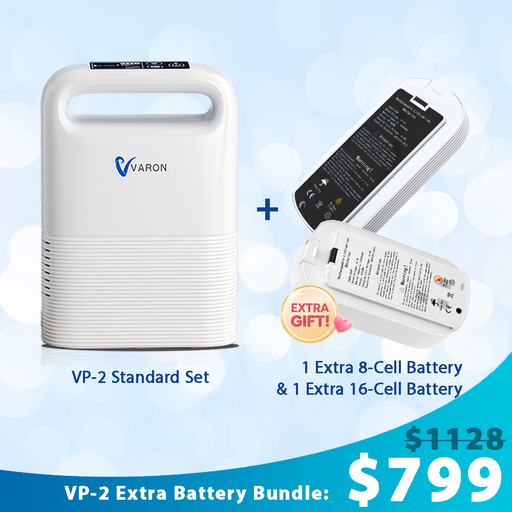 VARON VP-2 Portable Oxygen Concentrator (5 settings)