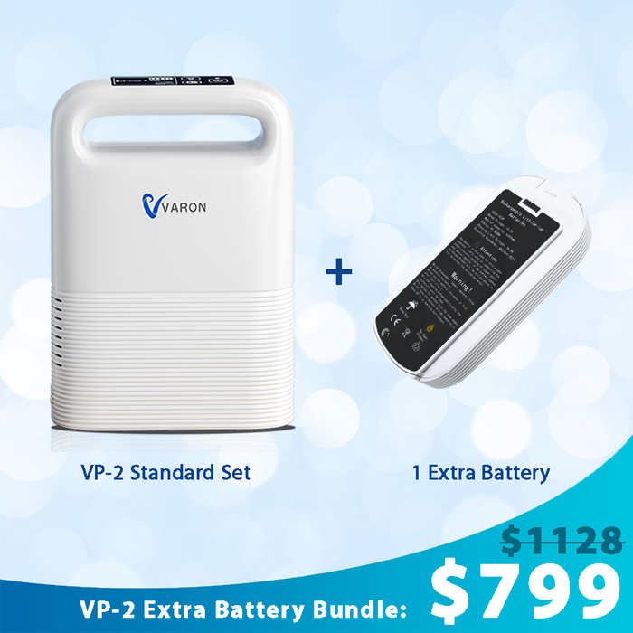 VARON VP-2 | Pulse Flow Portable Oxygen Concentrator (1-5 settings)