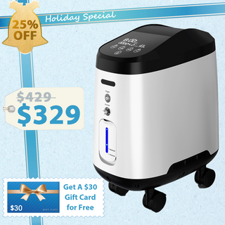 VARON VH-2 Pro Wheel Edition | Continuous Flow Home Oxygen Concentrator (1-9 settings)