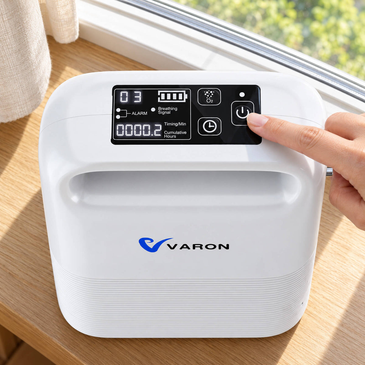 VARON VP-2 | Pulse Flow Portable Oxygen Concentrator (1-5 settings)
