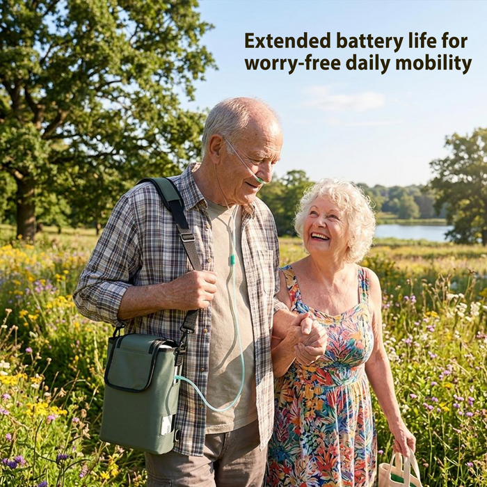 VP-2 All-Day Power Bundle – Portable Oxygen Concentrator with 2 Extra Large-Capacity Batteries