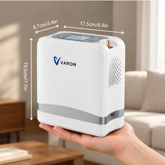 VARON VP-8 Lite | Pulse Flow Portable Oxygen Concentrator (1-7 settings)