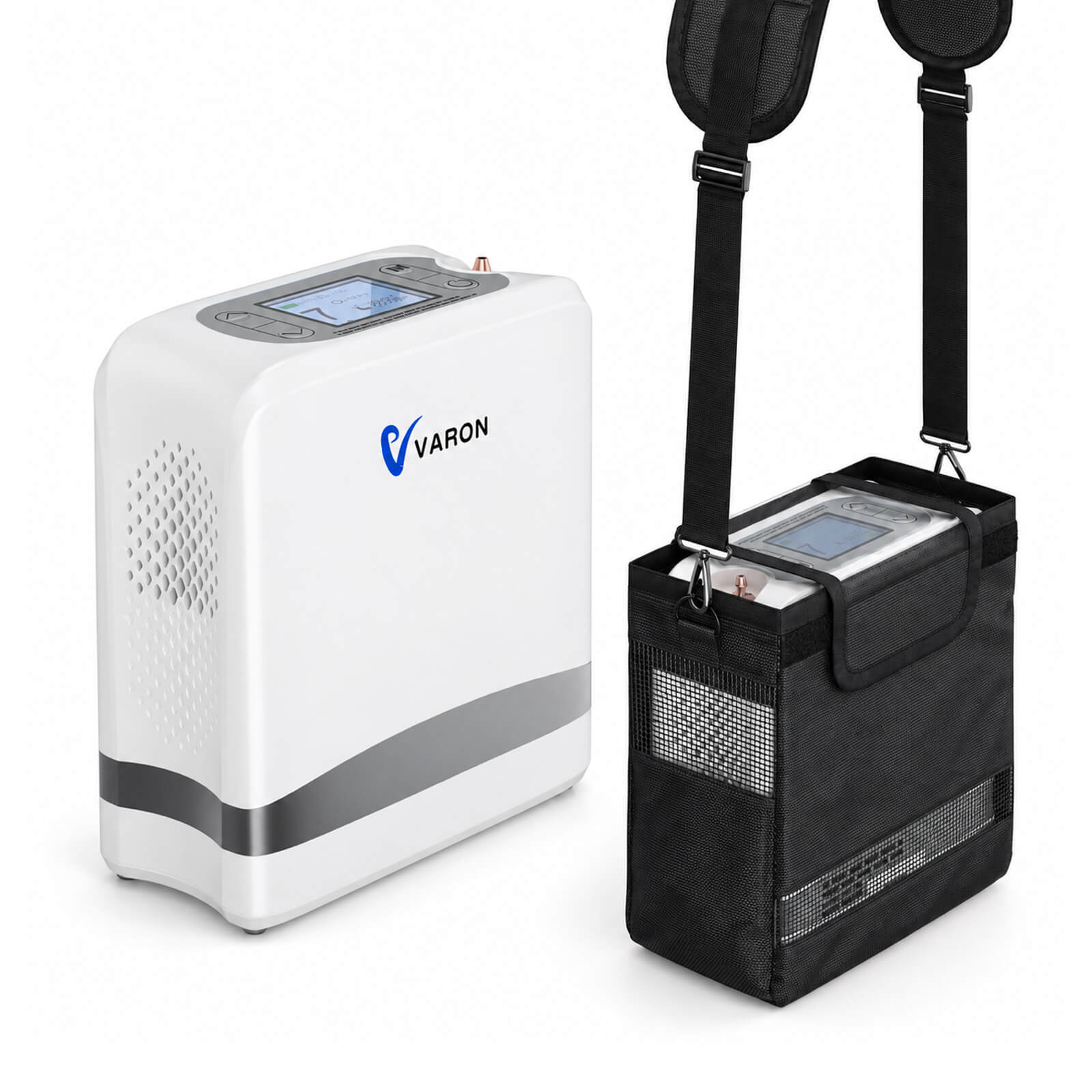 VARON VP-8 Lite | Pulse Flow Portable Oxygen Concentrator (1-7 settings)