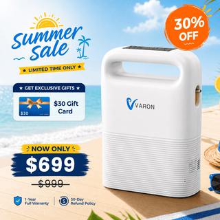 VARON VP-2 | Pulse Flow Portable Oxygen Support (1-5 settings)
