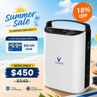 VARON VP-1 | Pulse Flow Portable Oxygen Support (1-5 settings)