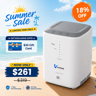 VARON VH-3 | Continuous Flow Home Oxygen Concentrator (1-7 settings)