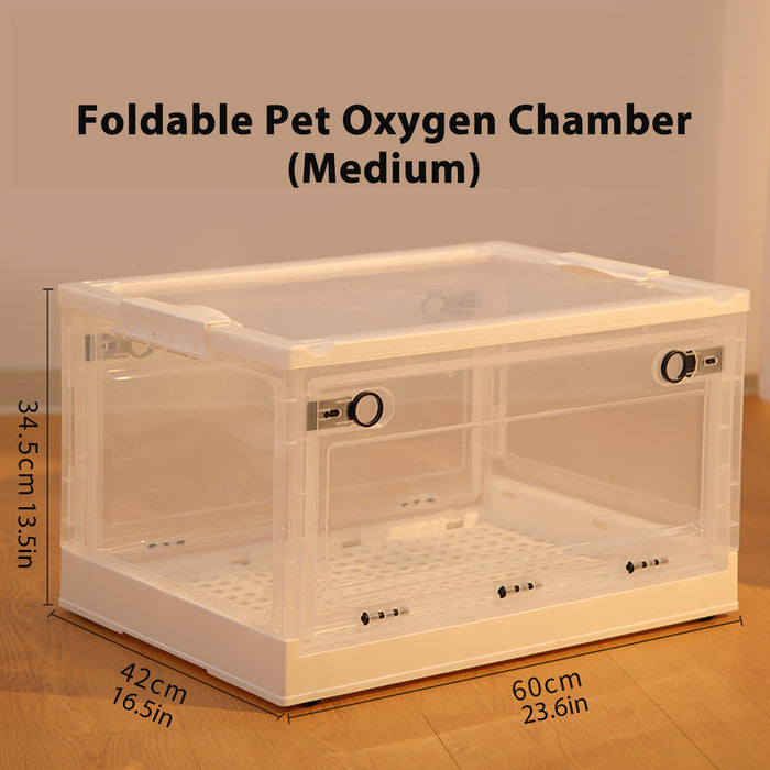 Foldable Pet Oxygen Chamber for Home & Travel
