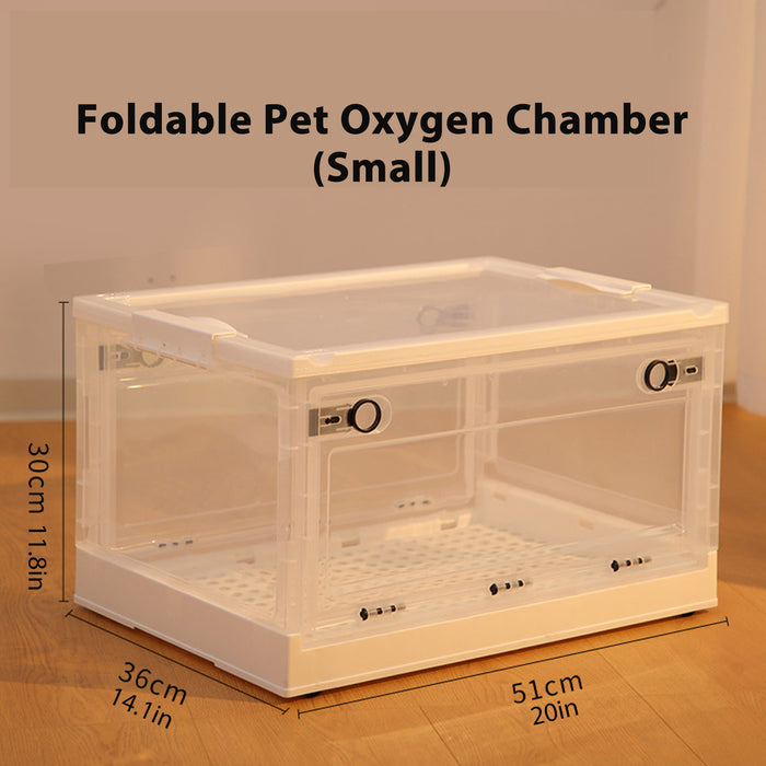 Foldable Pet Oxygen Chamber for Home & Travel