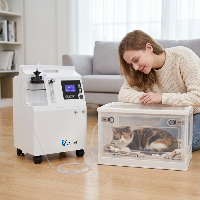 Stationary Pet Oxygen Concentrator | Powered by Serene 5 | Compatible with VARON Pet Oxygen Chamber