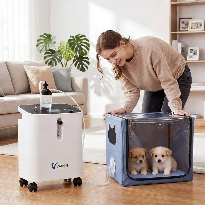 VARON Pet Oxygen Therapy Bundle (Small to Medium Pets) – Serene 3 + 100L Comfort Chamber