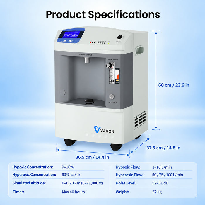 VARON Elevate 100 High-Flow Altitude Generator for Hypoxic Training