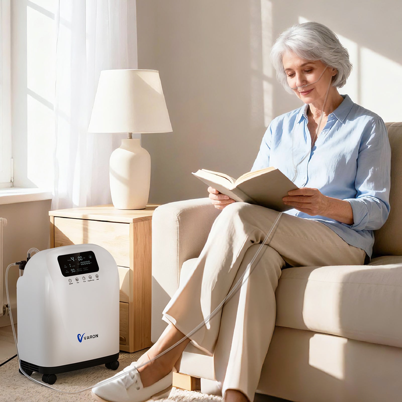 VARON VH-4 | Continuous Flow Home Oxygen Concentrator (1-9 settings)