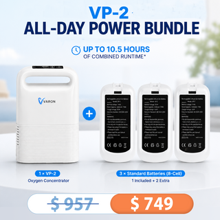 VP-2 Portable Oxygen Concentrator All-Day Power Bundle