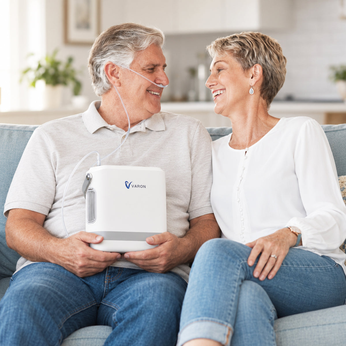 New VARON VP-8G | Pulse Flow Portable Oxygen Concentrator (1-8 settings)